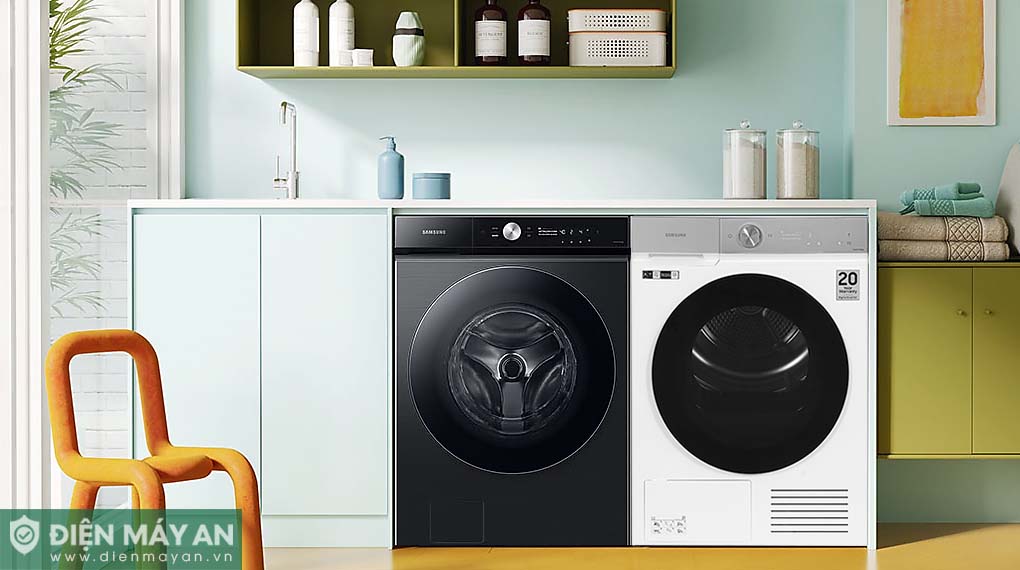 Máy Sấy Bơm Nhiệt Samsung Bespoke AI 9 Kg DV90BB9440GH/SV